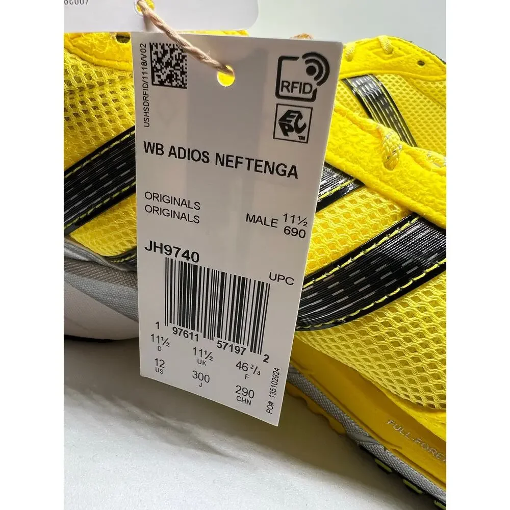 Wales Bronner X Adidas Adizero Adios Neftenga “Light Yellow” size 12 men’s